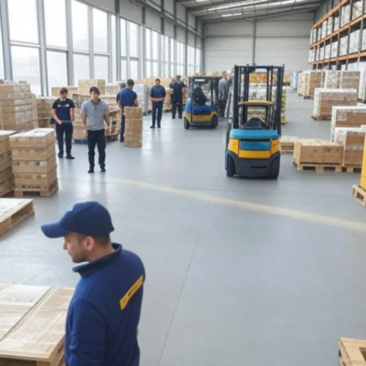 Magazyn wysokiego składowania z zaawansowanymi systemami logistycznymi